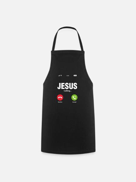 Jésus - Tablier de cuisine - noir