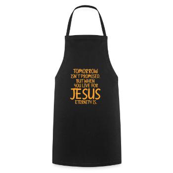 Jesus - Kochschürze - Schwarz - Vorne - AI Model Male 185 dark (185cm)