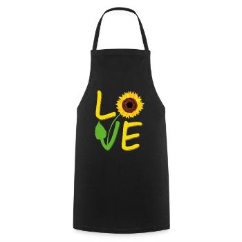 Tournesol cadeau pour les femmes aiment tournesols mignon Wome - Tablier de cuisine - noir - Devant - AI Model Male 185 dark (185cm)