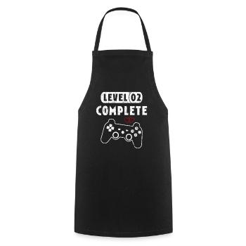 Vintage Level 2 Complete 2nd Wedding Anniversary C - Cooking Apron - black - Front - AI Model Male 185 dark (185cm)