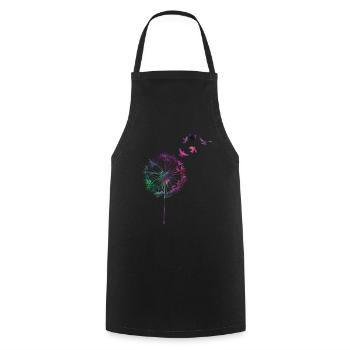 Pusteblumen Löwenzahn Sommer Pusteblume - Kochschürze - Schwarz - Vorne - AI Model Male 185 dark (185cm)