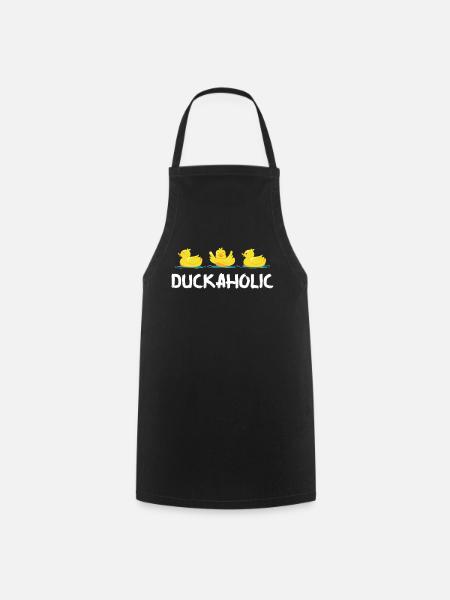 Canards d'élevage de canards en caoutchouc - Tablier de cuisine - noir