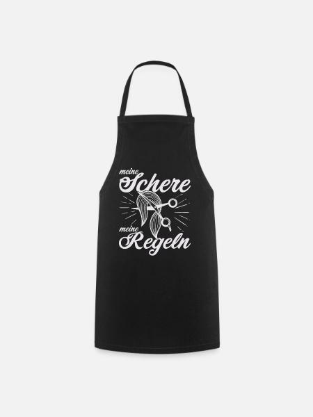 Meine Schere meine Regeln - Kochschürze - Schwarz
