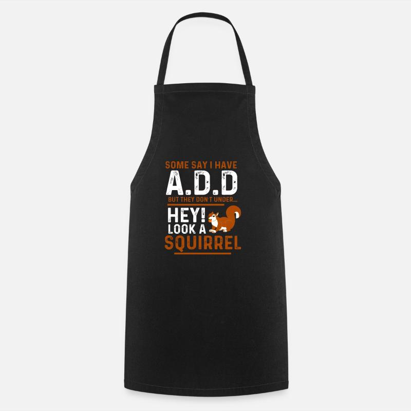 TDAH Trouble déficitaire de l'attention avec - Tablier de cuisine - noir