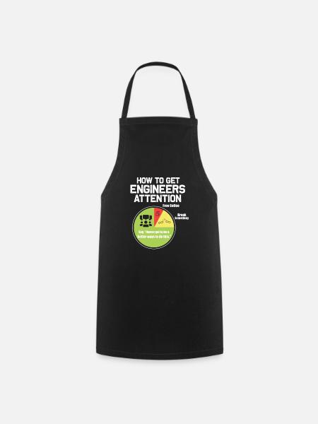 Ingénieur - Tablier de cuisine - noir