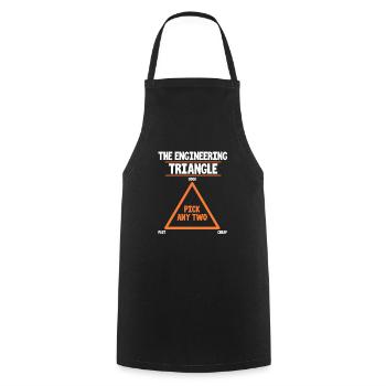 engineer - Cooking Apron - black - Front - AI Model Male 185 dark (185cm)