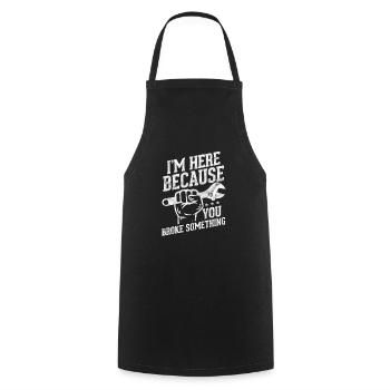 Cadeau d'atelier outil tournevis mécanicien - Tablier de cuisine - noir - Devant - AI Model Male 185 dark (185cm)