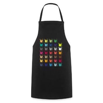 Drum Player Percussion Drums Instrument Music Gift - Cooking Apron - black - Front - AI Model Male 185 dark (185cm)