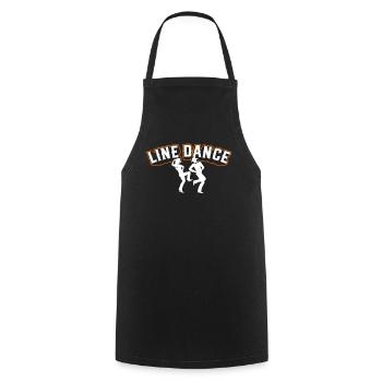 Line Dance Western Country Tanzen Geschenk - Kochschürze - Schwarz - Vorne - AI Model Male 185 dark (185cm)