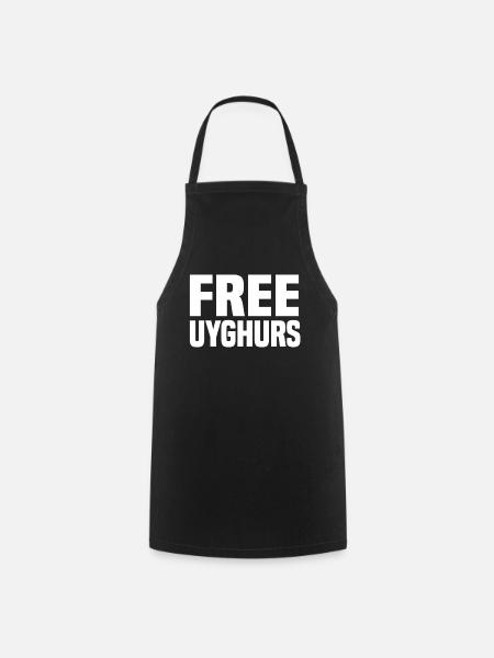 Free Uyghurs - Cooking Apron - black