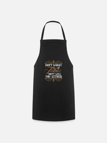 Tatouage tatouage tatouages cadeau de tatouage - Tablier de cuisine - noir