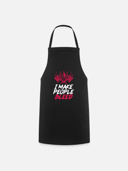 Tattoo tattooed tattoos tattooist gift - Cooking Apron - black
