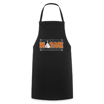USA Ureinwohner Native American Geschenk - Kochschürze - Schwarz - Vorne - AI Model Male 185 dark (185cm)