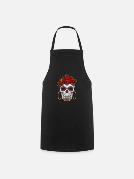 Dia De Los Muertos - Kochschürze - Schwarz