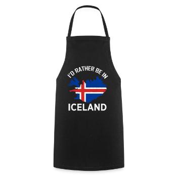 Je serais plutôt en Islande Island Europe Nordic - Tablier de cuisine - noir - Devant - AI Model Male 185 dark (185cm)