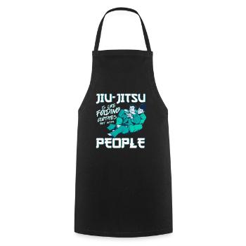 Artiste martial brésilien Jiu Jitsu Jiu Jitsu - Tablier de cuisine - noir - Devant - AI Model Male 185 dark (185cm)
