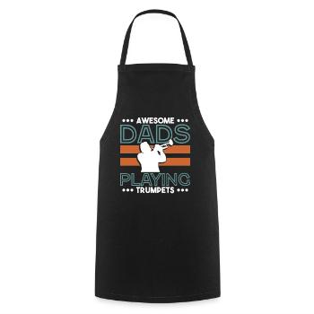 Cadeau de trompette d'instrument de musique de joueur de trompette - Tablier de cuisine - noir - Devant - AI Model Male 185 dark (185cm)
