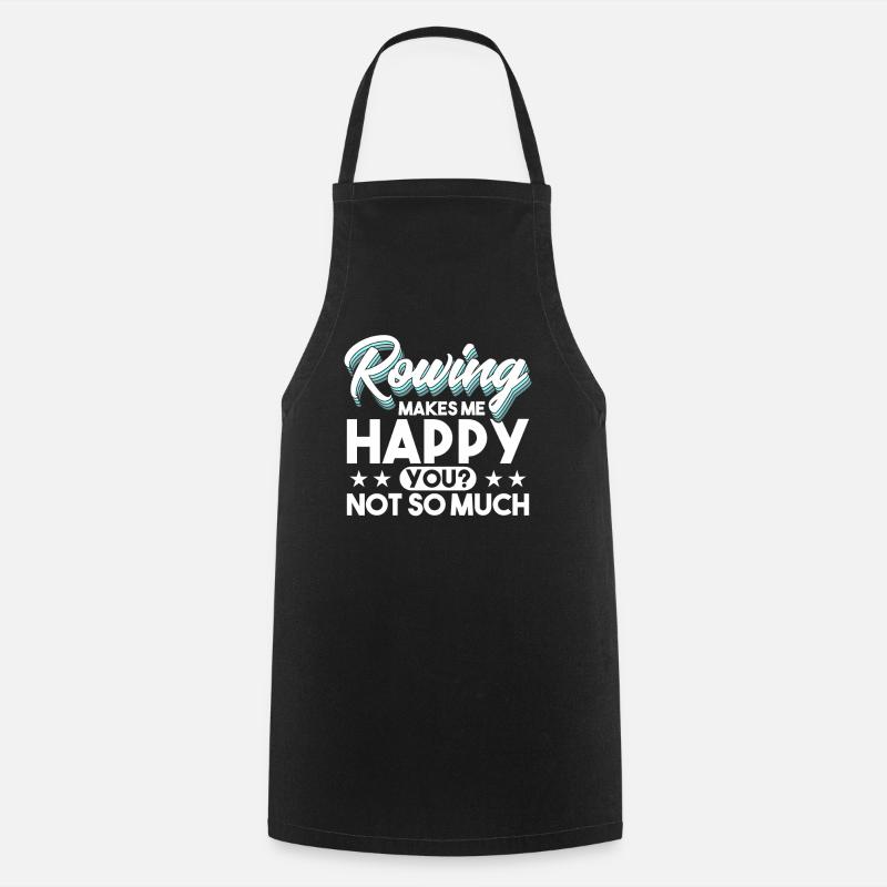 Rowers rowing rowing gift - Cooking Apron - black