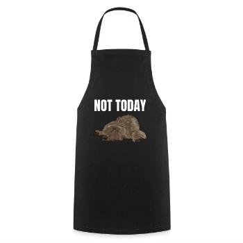 Irish wolfhound Gift - Cooking Apron - black - Front - AI Model Male 185 dark (185cm)