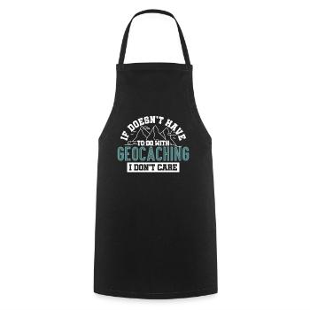 Aventure Géocaching geocaching aventure - Tablier de cuisine - noir - Devant - AI Model Male 185 dark (185cm)