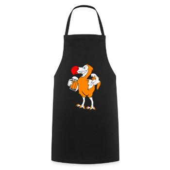 Dodo cadeau oiseau primitive fossil archéologie Geek - Tablier de cuisine - noir - Devant - AI Model Male 185 dark (185cm)