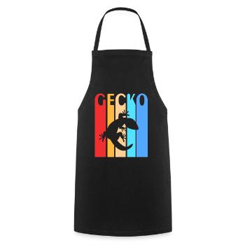 Gecko - Kochschürze - Schwarz - Vorne - AI Model Male 185 dark (185cm)