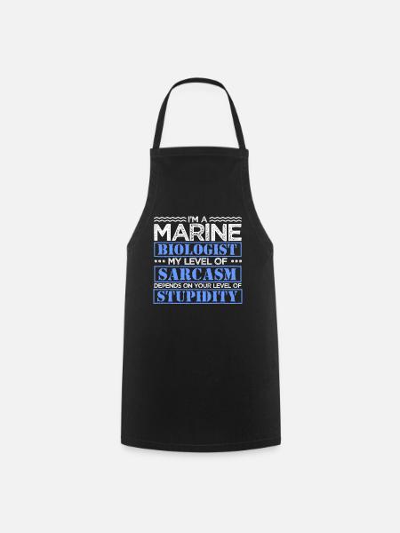 Biologie Meer Meeresbiologie Geschenk - Kochschürze - Schwarz