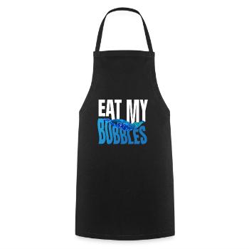 Eat My Bubbles Natation Natation - Tablier de cuisine - noir - Devant - AI Model Male 185 dark (185cm)
