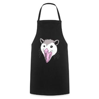 opossum - Cooking Apron - black - Front - AI Model Male 185 dark (185cm)