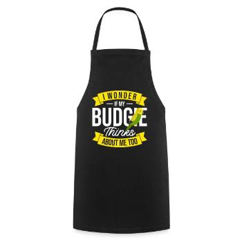 Oiseau perruque perruque cadeau - Tablier de cuisine - noir - Devant - AI Model Male 185 dark (185cm)