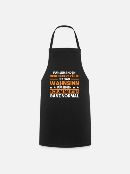 Agile Scrum Master Entwicklung Geschenk - Kochschürze - Schwarz