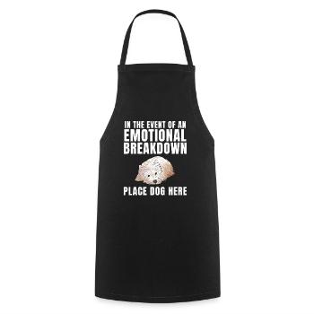 West Highland White Terrier Gift - Cooking Apron - black - Front - AI Model Male 185 dark (185cm)