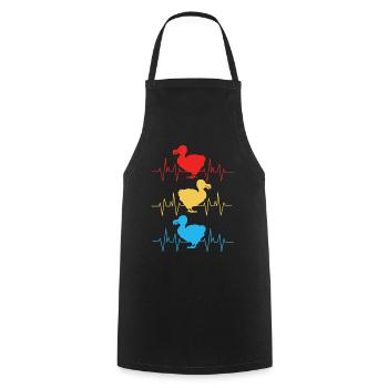 Dodo cadeau oiseau primitive fossil archéologie Geek - Tablier de cuisine - noir - Devant - AI Model Male 185 dark (185cm)