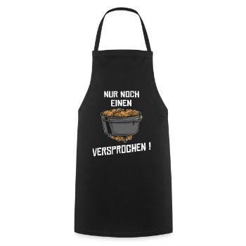 Dutch Oven grillen dopfen Geschenke - Kochschürze - Schwarz - Vorne - AI Model Male 185 dark (185cm)