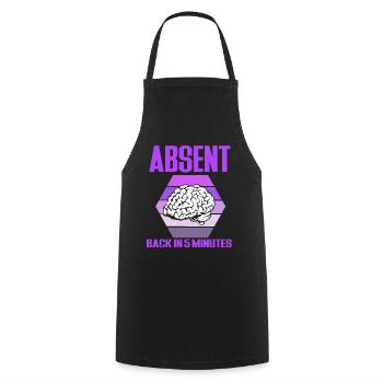 epilepsy - Cooking Apron - black - Front - AI Model Male 185 dark (185cm)