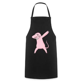 Dabbing nue moue rat Naked Mole cadeau - Tablier de cuisine - noir - Devant - AI Model Male 185 dark (185cm)