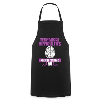 epilepsy - Cooking Apron - black - Front - AI Model Male 185 dark (185cm)
