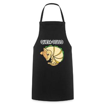 Armadillo Quesadilla Taco - Cooking Apron - black - Front - AI Model Male 185 dark (185cm)