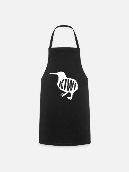 kiwi-oiseau kiwi - Tablier de cuisine - noir