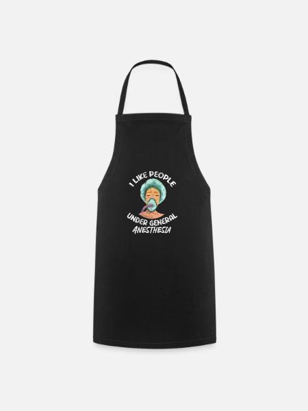 Anesthésie anesthésiste médecin médecin cadeau - Tablier de cuisine - noir