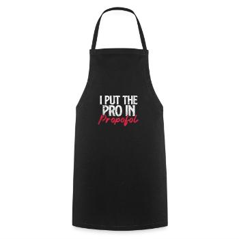 Anesthésie anesthésiste médecin médecin cadeau - Tablier de cuisine - noir - Devant - AI Model Male 185 dark (185cm)