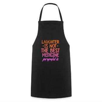 Anesthésie anesthésie médecin médecin cadeau - Tablier de cuisine - noir - Devant - AI Model Male 185 dark (185cm)