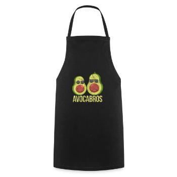 Frères Avocado - Tablier de cuisine - noir - Devant - AI Model Male 185 dark (185cm)