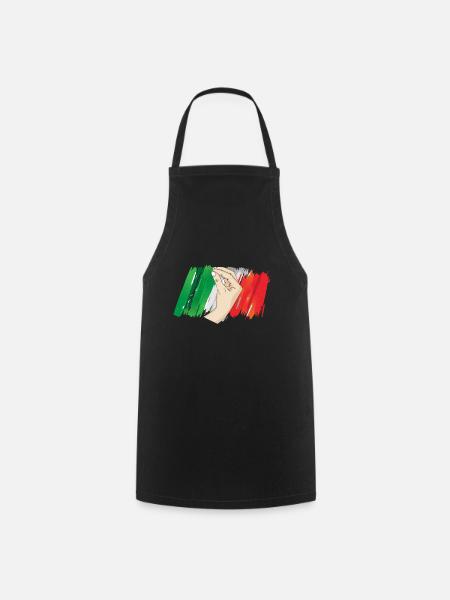 Italien Gruß Italienisch Italiener - Forklæde - sort