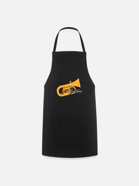 Bariton Baritonhorn Musiker Konzert Geschenk - Kochschürze - Schwarz
