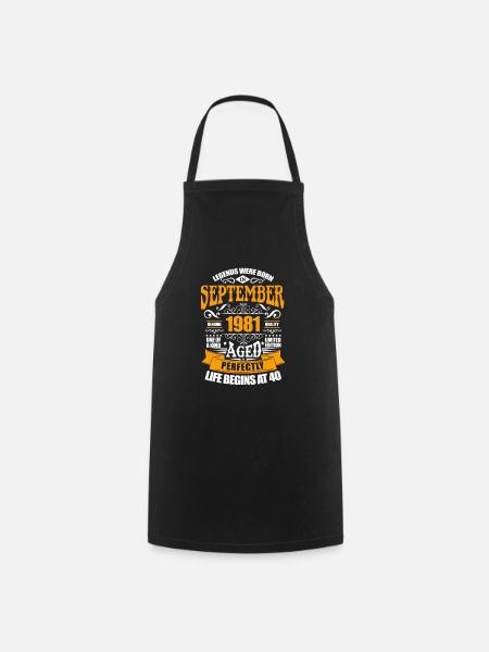 September 1981 - Cooking Apron - black