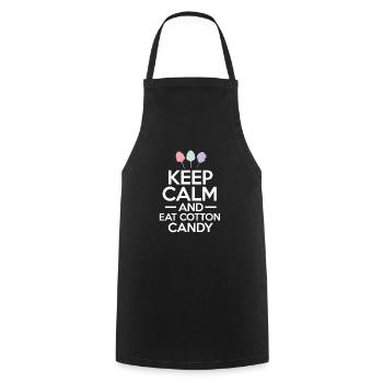Zuckerwatte Süss Süssigkeiten Zucker Geschenk - Kochschürze - Schwarz - Vorne - AI Model Male 185 dark (185cm)