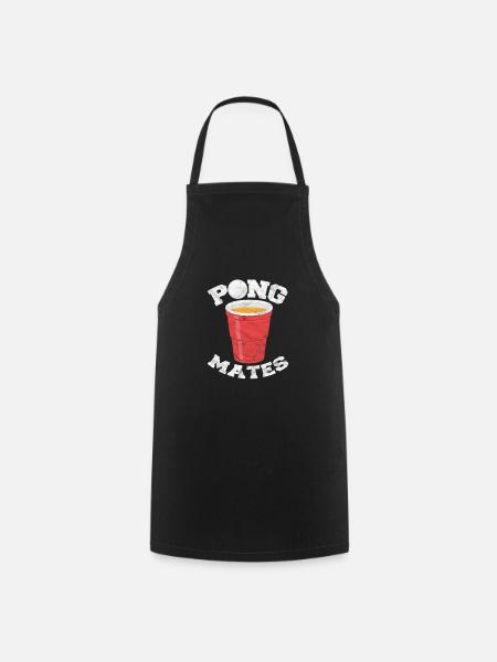 Beerpong - Kochschürze - Schwarz