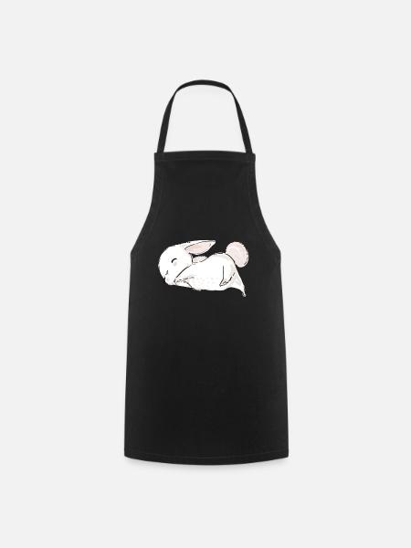 Lapins mignons Lapins Lapins Lapins Lapins Pâques - Tablier de cuisine - noir