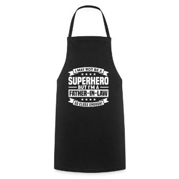 Beaux-parents Bonus Père Beau-Père Beau-Père - Tablier de cuisine - noir - Devant - AI Model Male 185 dark (185cm)